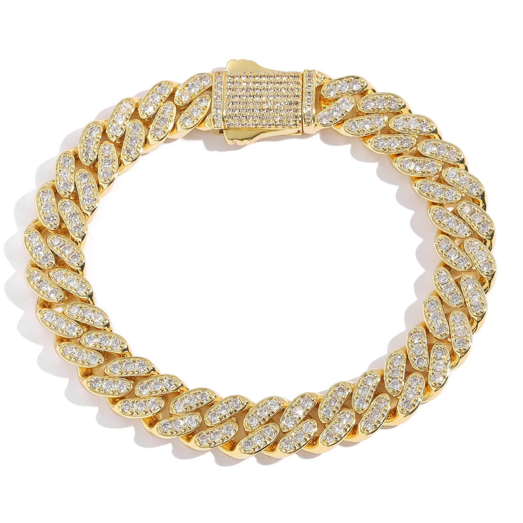 Gold-Diamond-Cuban-Link-Bracelet